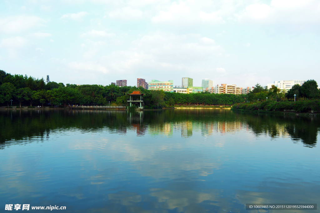 城市风光 龙潭冬景