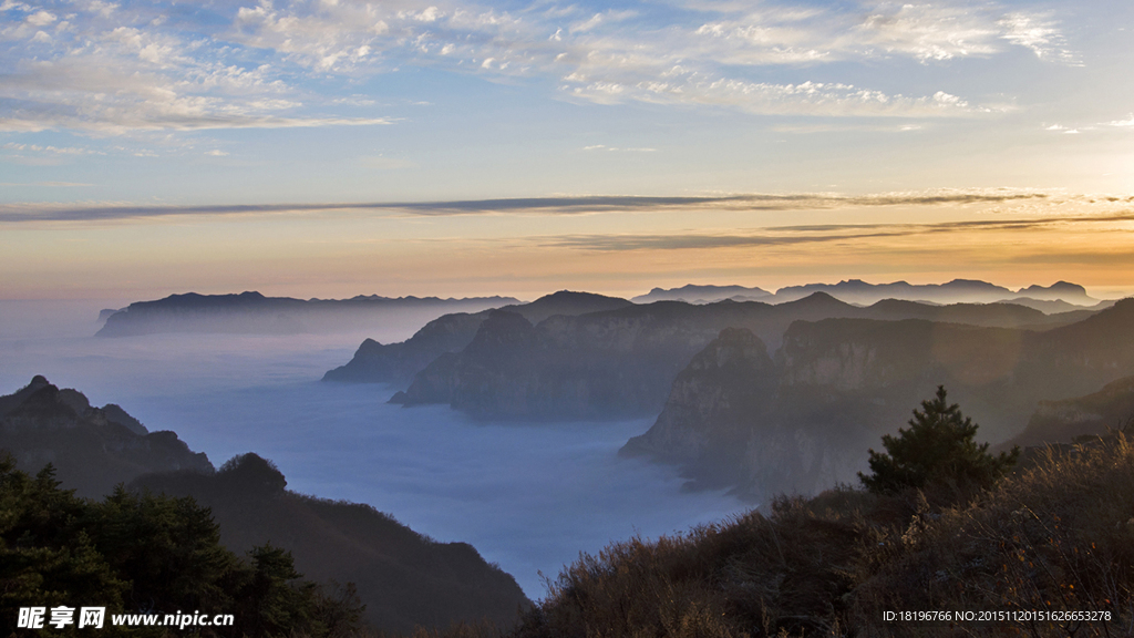 山中景色 王莽岭