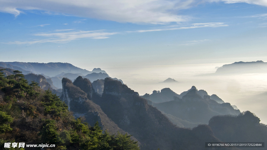 山中景色 王莽岭