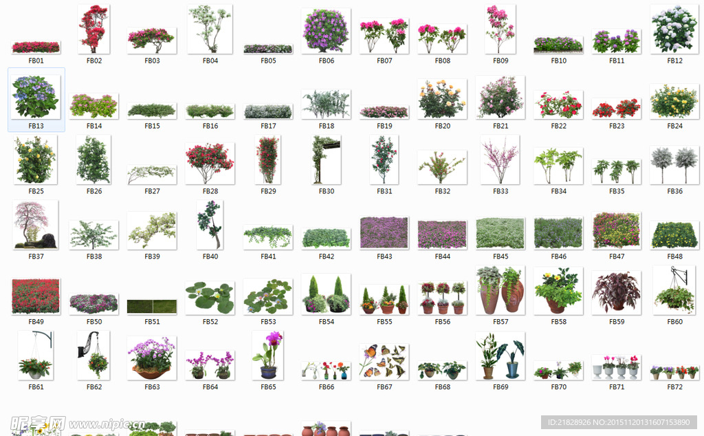 PSD花草