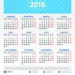 2016年日历