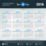 2016年日历