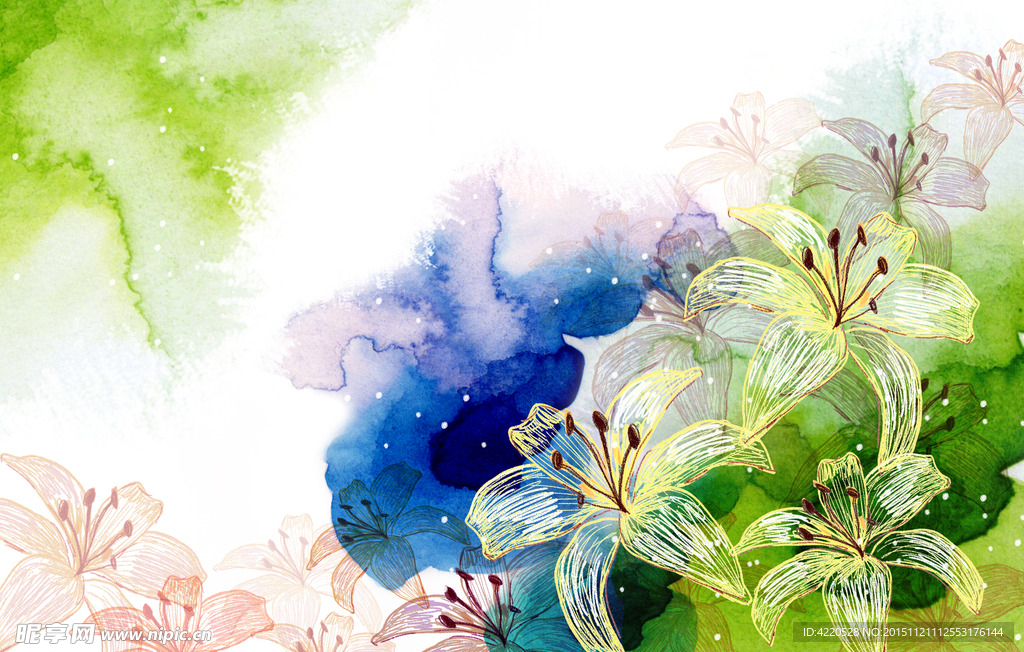 幻彩花纹