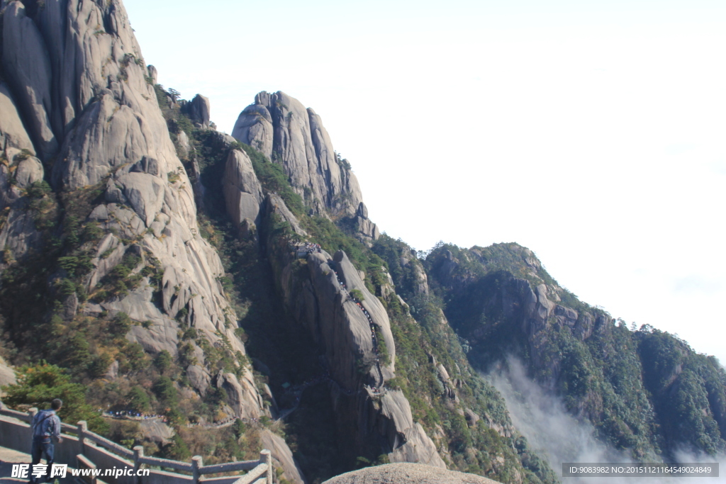 黄山 云海 云雾 山顶云雾 雾