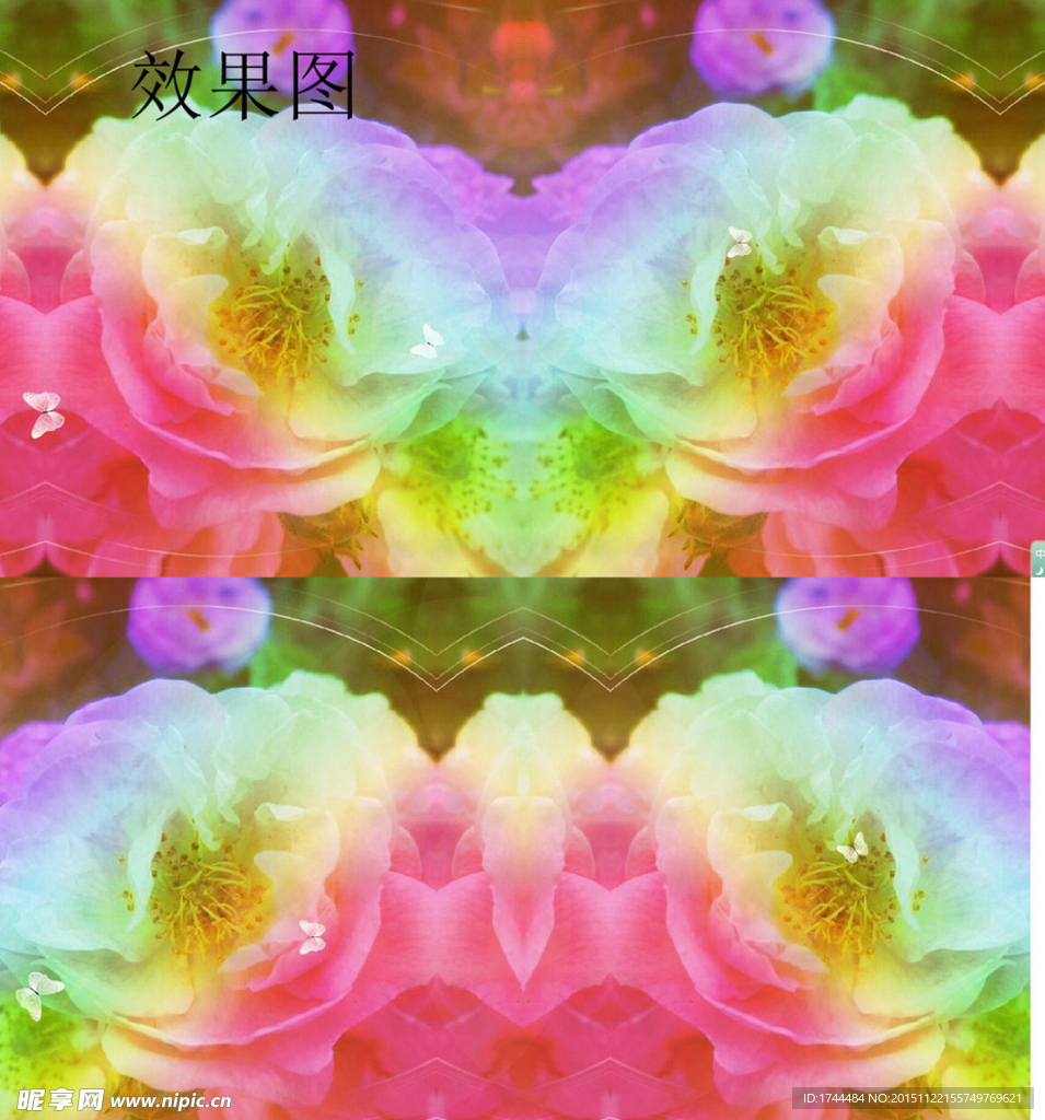 梦幻粉红花朵背影视频