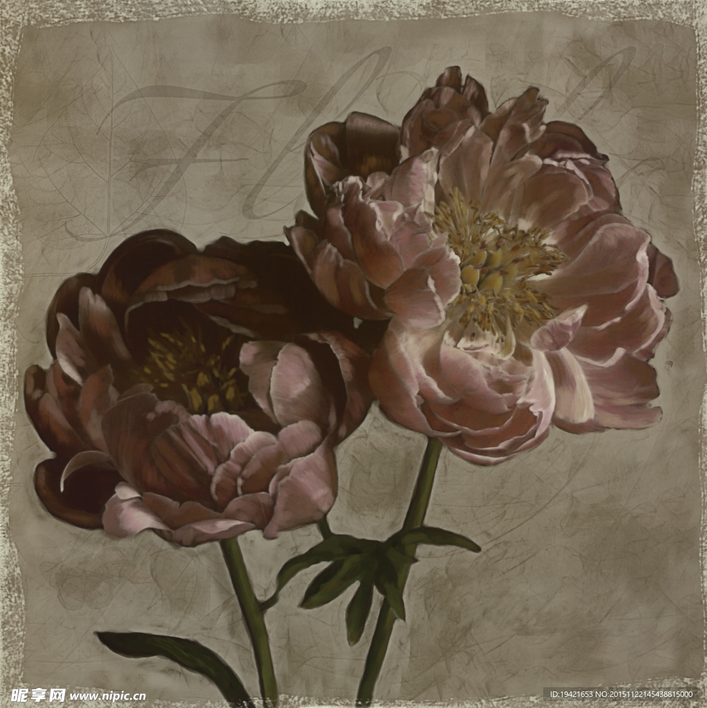 水彩花卉