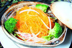 鸡汁野生菌炒粉丝