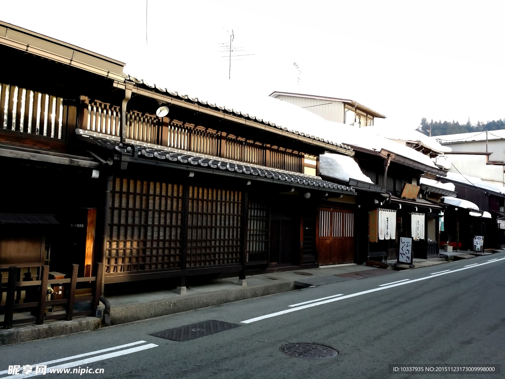 日本古街建筑