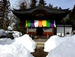 日本神社古建雪景