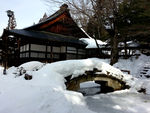 冬日的日本神社