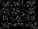 抽象数字艺术星空背景图