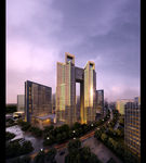 商业建筑鸟瞰图