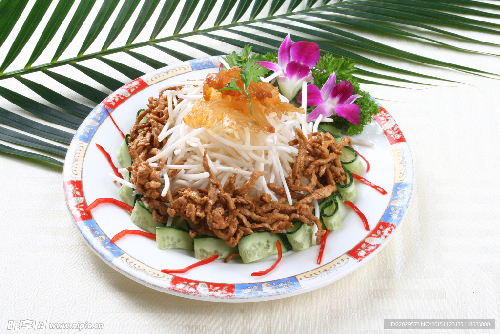 海蜇银芽炒肉丝