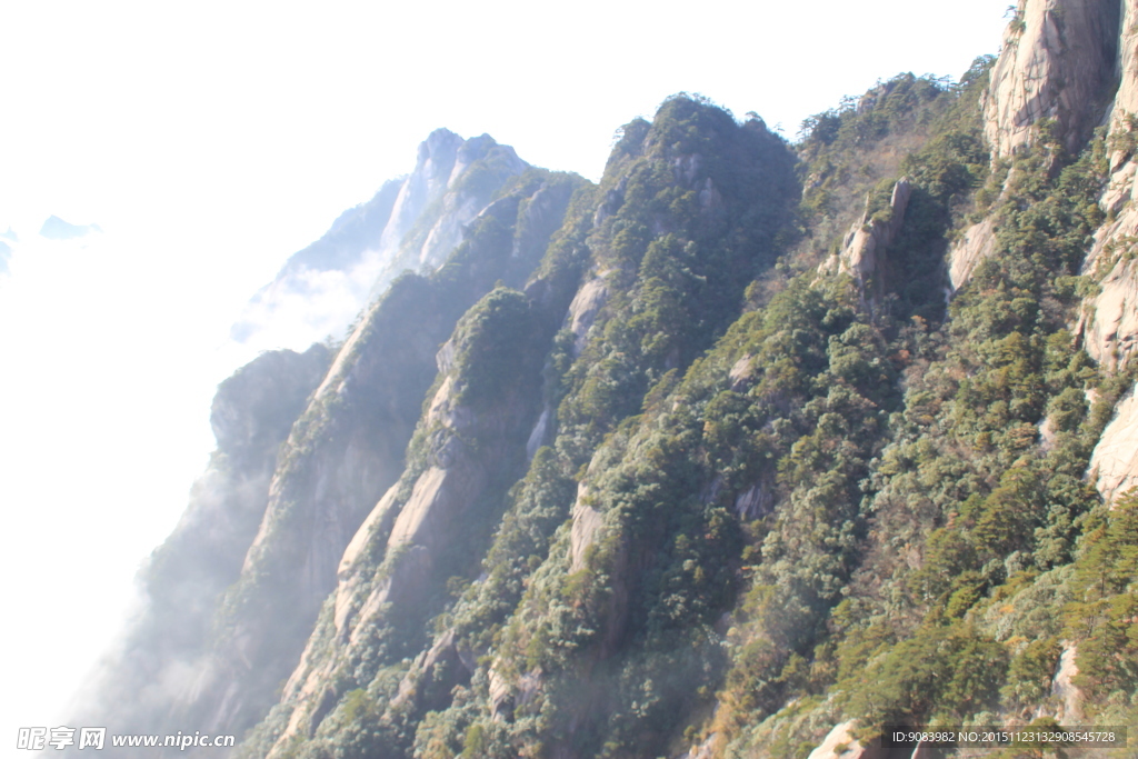 黄山 云海 云雾 山顶云雾 雾