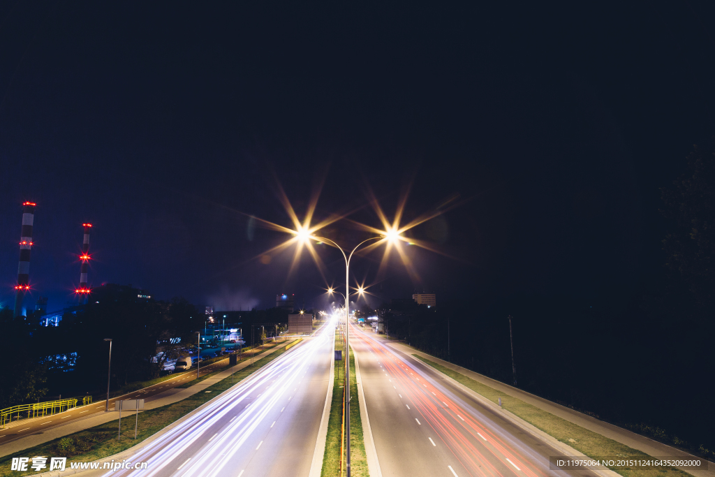 公路夜景