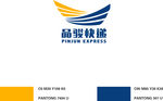 品骏快递logo