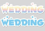 萌系wedding牌