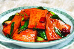 蒜苗炒豆腐