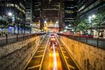 城市夜景 隧道