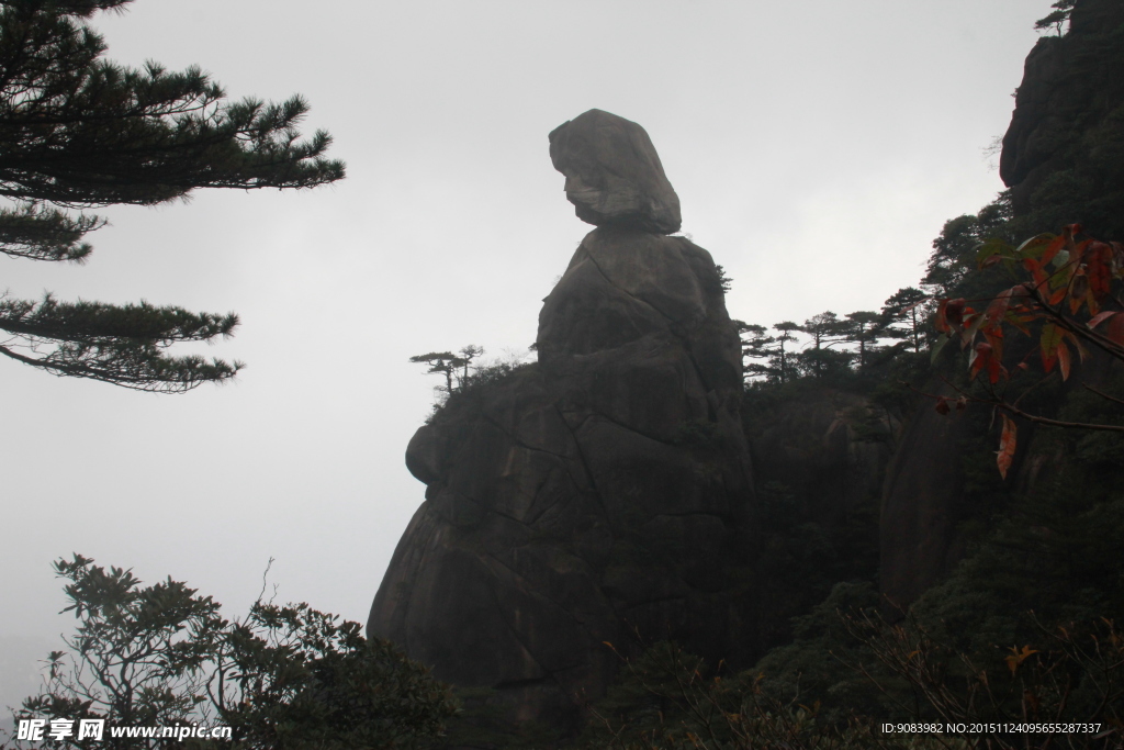 三清山全景 云海 云雾 山顶雾