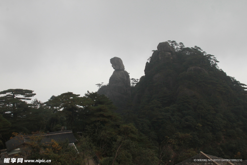 三清山全景 云海 云雾 山顶雾