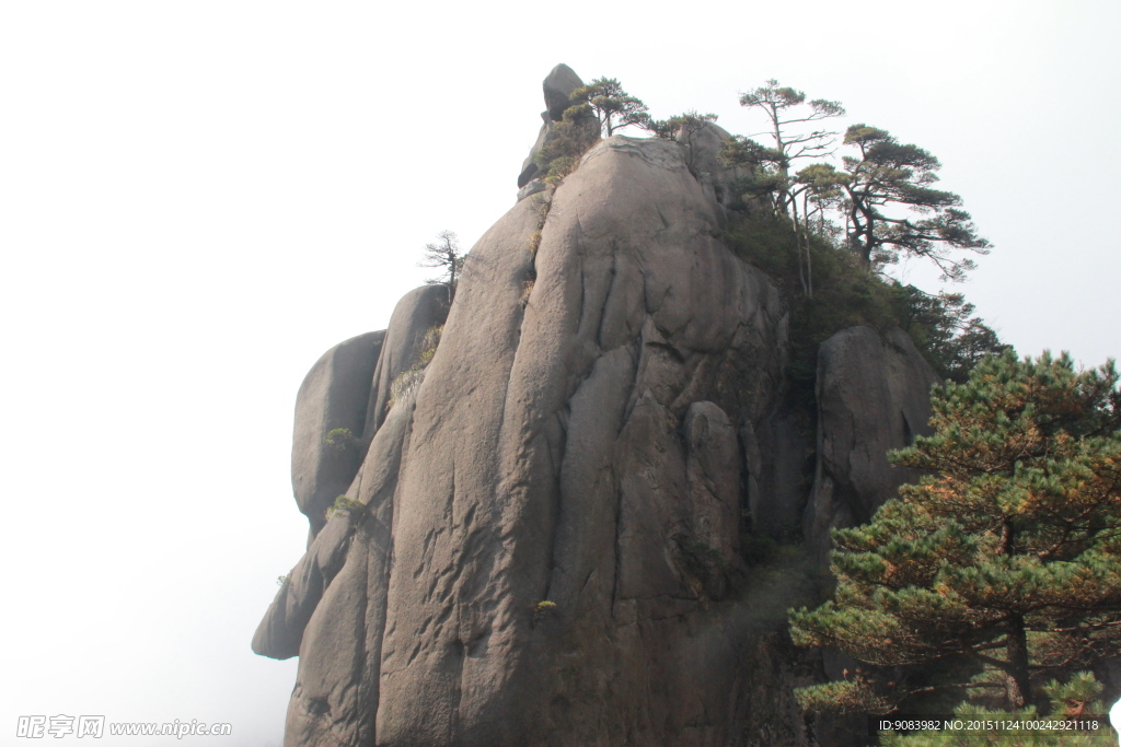 三清山全景 云海 云雾 山顶雾