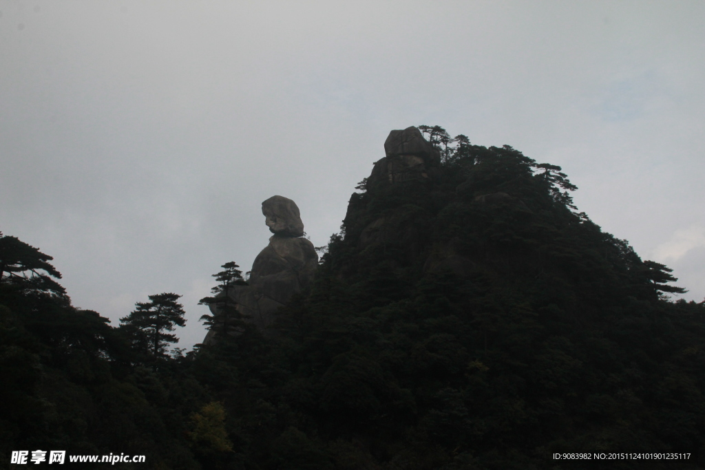 三清山全景 云海 云雾 山顶雾