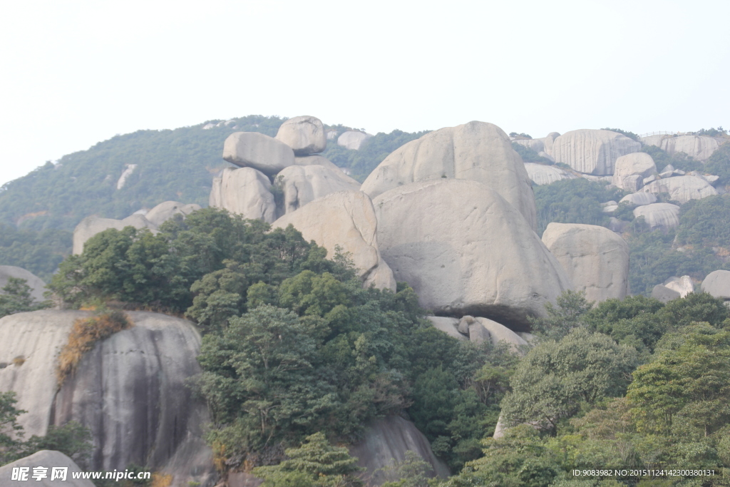 太姥山全景 云海 云雾 山顶雾