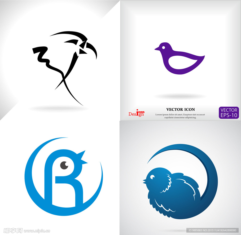 鸟类logo