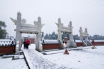 北京天坛雪景