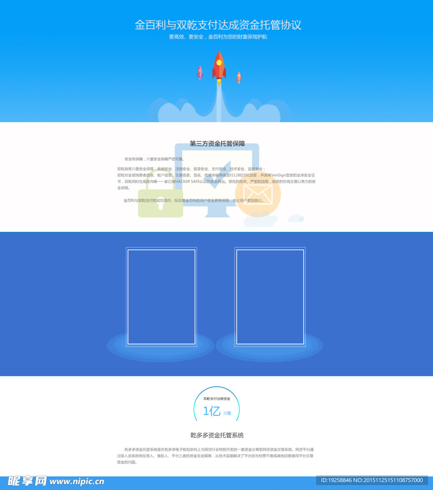 金融投资理财网页设计详情页图片