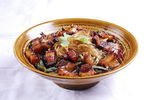 红烧肉炖干豆角