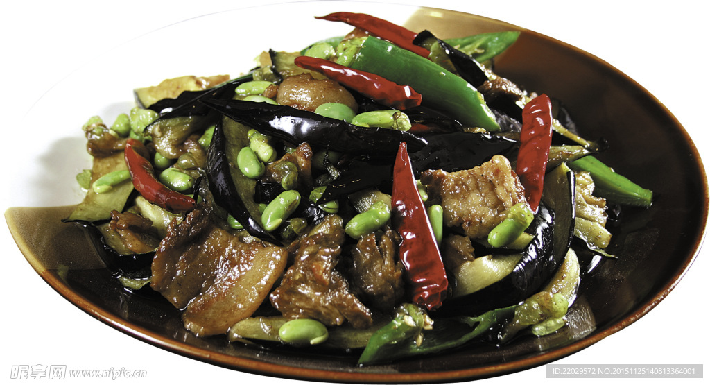 毛豆茄子小炒肉