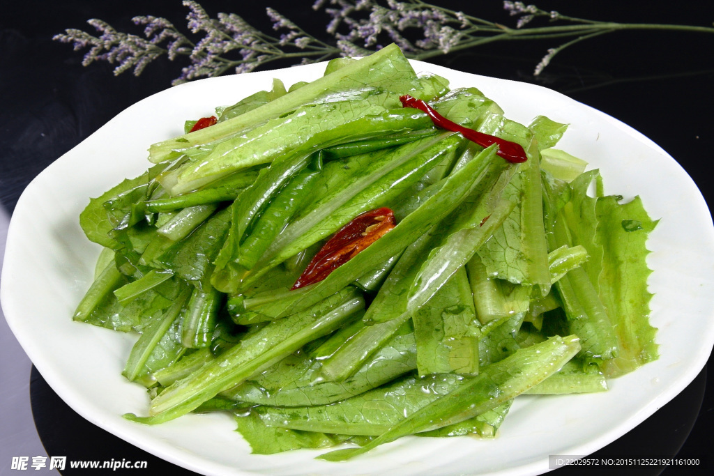 炝拌油麦菜