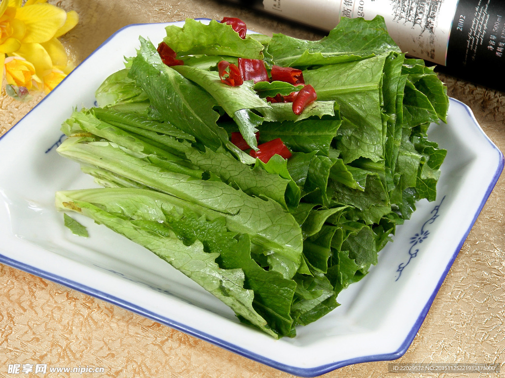 生炝油麦菜