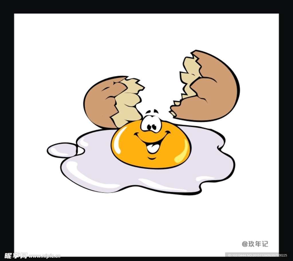 鸡蛋 微笑 黄色 蛋黄 蛋白