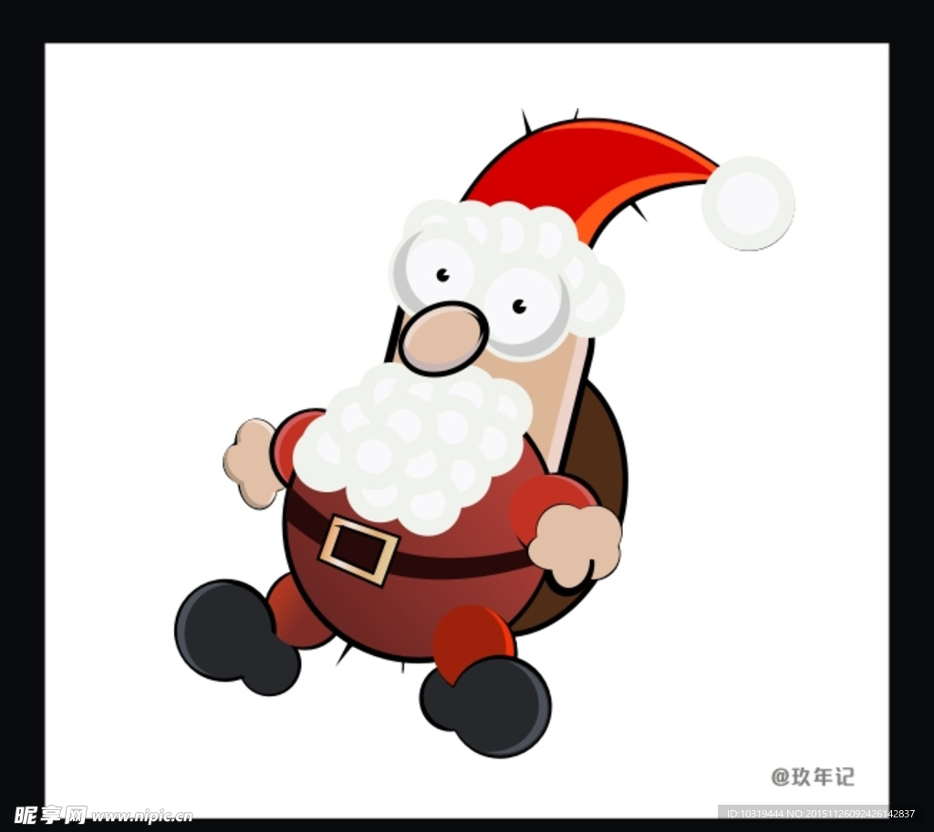 圣诞老人 圣诞节 红色 卡通