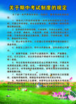 考试制度海报
