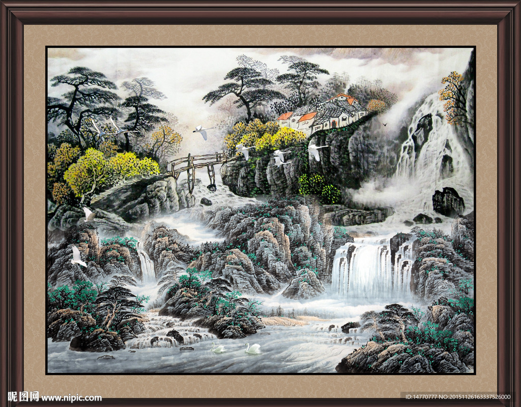 巨幅山水画