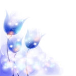 梦幻花朵设计矢量素材