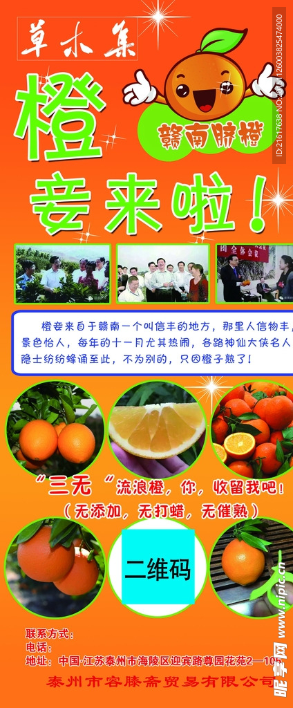 橙子展架