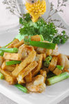 小葱豆腐炒虾仁