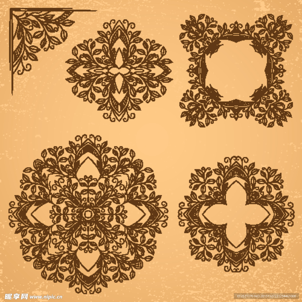 欧式花纹