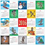 2016年日历
