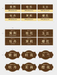 园林树木名牌