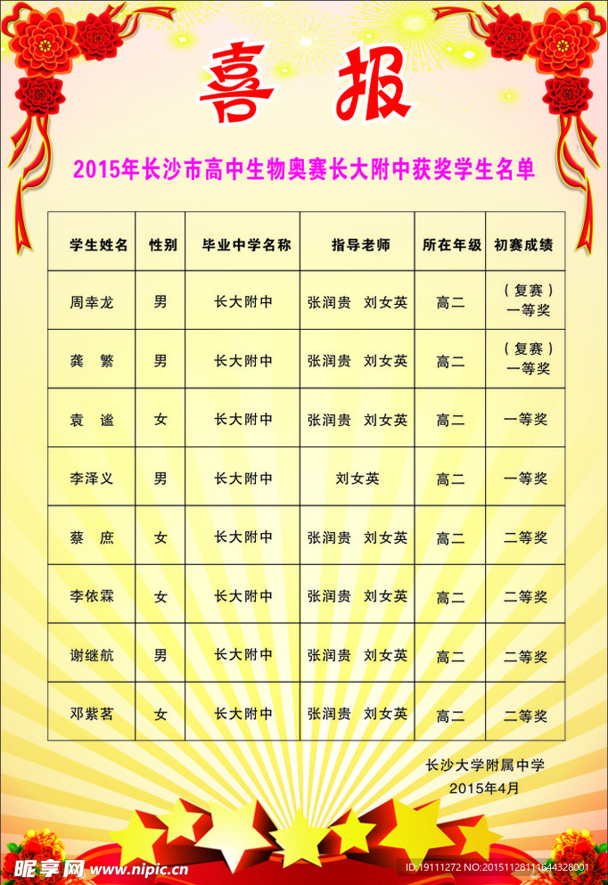喜报