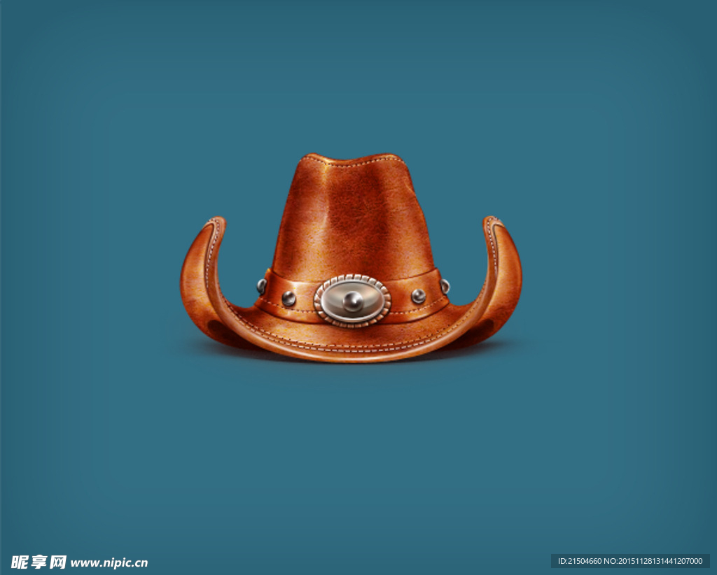 精致牛仔帽psd素材