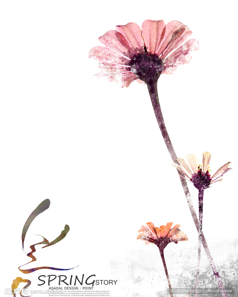 水彩花卉