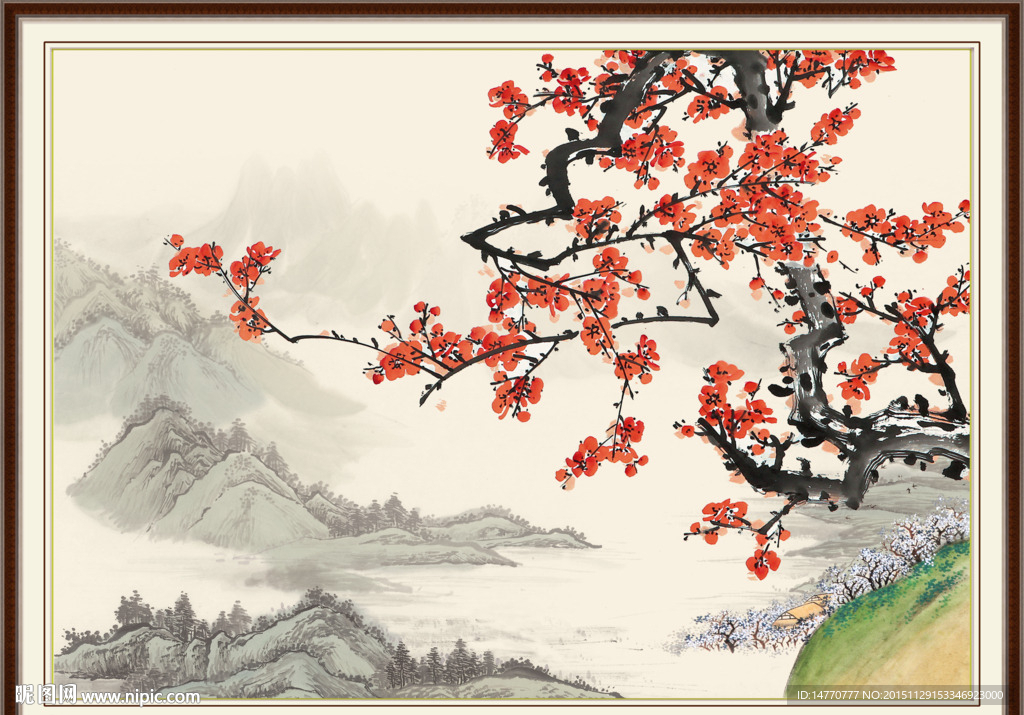 梅花国画