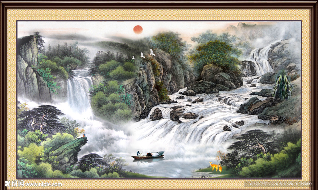 巨幅山水画